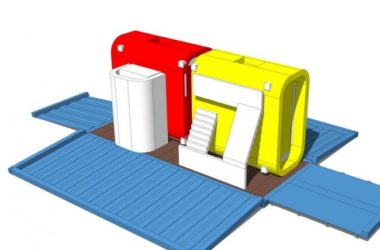 Sketchup素材模型|集装箱建筑-BIM建筑网