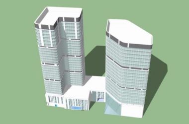 Sketchup酒店模型|高层办公楼,酒店, 现代风格-BIM建筑网