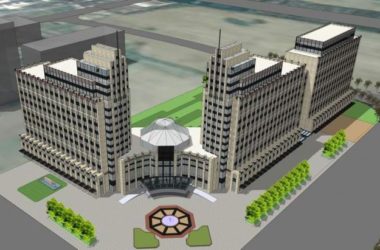 Sketchup酒店模型|多层高层混合,酒店,现代风格,都市双子酒店-BIM建筑网