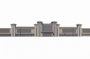 Sketchup车站路桥|火车站立面改造,车站,交通建筑-BIM建筑网