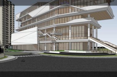 Sketchup文化模型|多层社区活动中心,现代风格,文化建筑-BIM建筑网