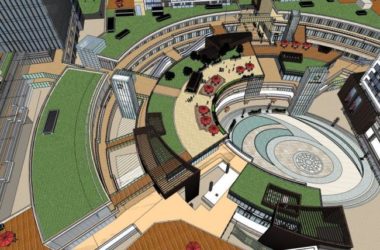 Sketchup综合体模型|高层商业综合体,现代风格,商业裙房,办公酒店-BIM建筑网