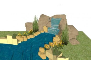 Sketchup景观模型|假山，景观，雕塑，跌水，石头，素材组件，现代风格-BIM建筑网