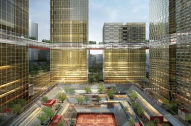 Sketchup综合体模型|超高层商业综合体,办公酒店,现代风格,商业裙房-BIM建筑网