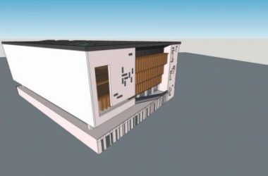 Sketchup文化模型|多层图书馆,文化建筑,新中式风格-BIM建筑网