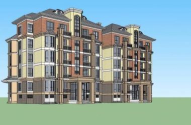 Sketchup住宅模型|多层住宅,花园洋房,欧式,古典风格,居住建筑-BIM建筑网