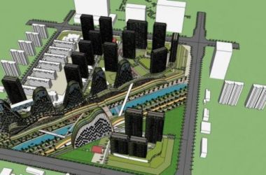 Sketchup住宅模型|高层住宅,居住建筑,商场,商业裙房,现代风格,生态小区,异形-BIM建筑网