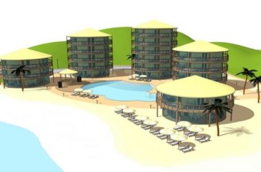 Sketchup酒店模型|多层度假酒店,沙滩酒店,海边,现代风格-BIM建筑网