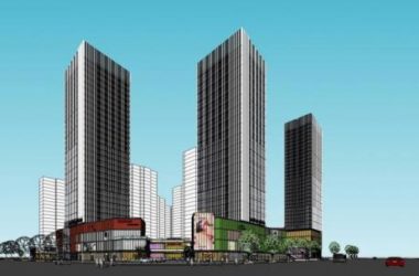 Sketchup综合体模型|高层商业综合体,酒店办公,商业裙房,现代风格-BIM建筑网