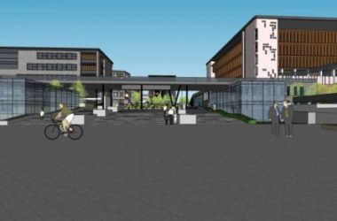 Sketchup学校模型|昆明工业职业技术学院,多层学校,新中式风格,教育建筑-BIM建筑网