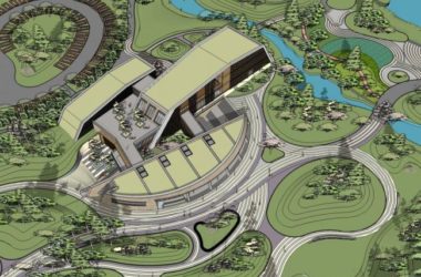 Sketchup文化模型|多层游客服务中心,现代风格,娱乐休闲设施-BIM建筑网
