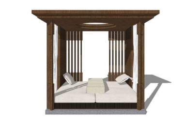 Sketchup小品模型|凉亭,新中式风格,小品,景观亭子,廊架,新东方-BIM建筑网