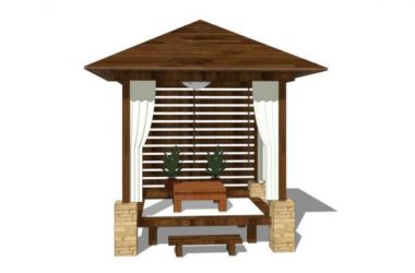 Sketchup小品模型|凉亭,新中式风格,小品,景观亭子,廊架,新东方-BIM建筑网