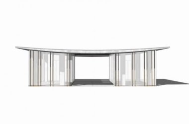 Sketchup文化模型|多层展厅,展览馆,新中式风格,文化建筑-BIM建筑网