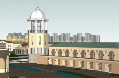 Sketchup商业模型|商业广场，多层步行街，欧式风格，古典风格-BIM建筑网