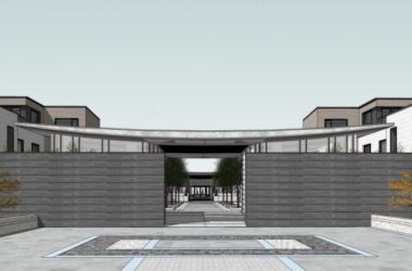 Sketchup商业模型|多层商业售楼处，中式风格-BIM建筑网
