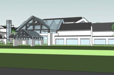 Sketchup商业模型|黄山休闲山庄，商业建筑，多层会所，中式风格-BIM建筑网