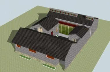 Sketchup住宅模型|民居,民宅,中式风格,农村自建房,居住建筑-BIM建筑网