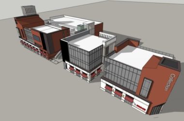 Sketchup综合体模型|商业综合体,现代风格-BIM建筑网