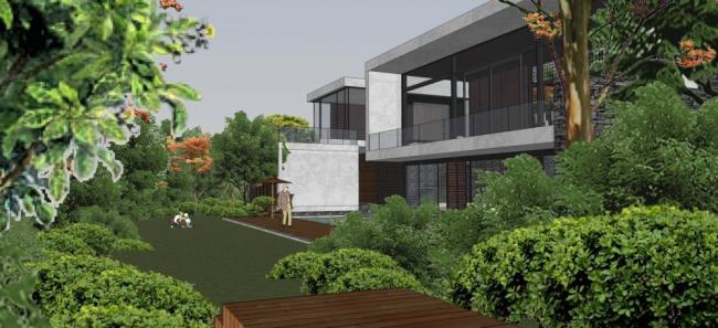 Sketchup景观模型|别墅带景观,现代风格 Sketchup景观模型|别墅带景观,现代风格