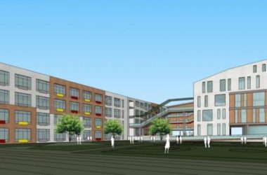Sketchup学校模型|多层学校,教育建筑,教学楼,新中式风格-BIM建筑网