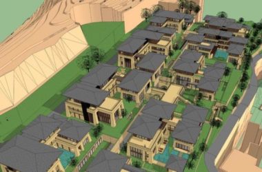 Sketchup酒店模型|多层山地酒店,新中式风格,汉唐风-BIM建筑网