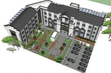 Sketchup酒店模型|多层宾馆,酒店,徽派风格,重庆上清寺,中式风格-BIM建筑网