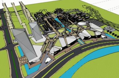 Sketchup综合体模型|商业综合体,现代风格,高层办公酒店,商业裙房-BIM建筑网