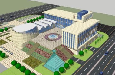 Sketchup文化模型|多层大学图书馆,文化建筑,现代风格-BIM建筑网