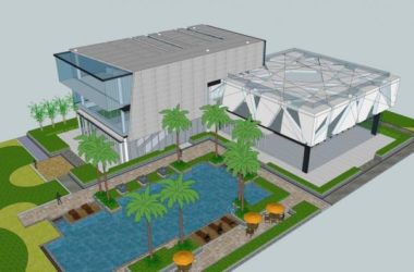 Sketchup商业模型|多层小区会所，售楼处，景观，商业建筑，现代风格-BIM建筑网