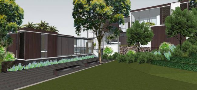 Sketchup景观模型|别墅带景观,新中式风格 Sketchup景观模型|别墅带景观,新中式风格