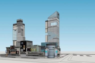 Sketchup综合体模型|高层商业综合体,现代风格,商业裙房,酒店办公-BIM建筑网