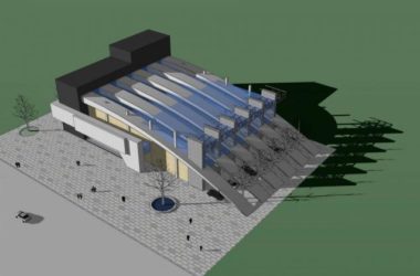 Sketchup文化模型|多层会展中心,体育观览,现代风格,文化建筑-BIM建筑网