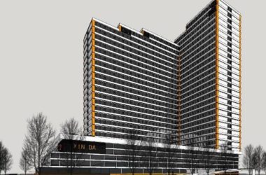 Sketchup综合体模型|商业综合体,高层办公酒店,多层商业裙房-BIM建筑网