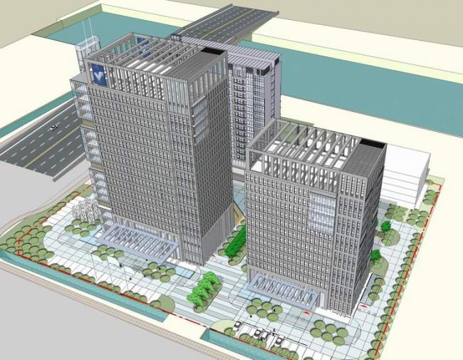 Sketchup办公模型|高层办公楼,现代风格 Sketchup办公模型|高层办公楼,现代风格
