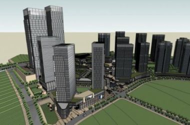 Sketchup综合体模型|超高层城市商业综合体,现代风格,办公酒店,公寓,多层商业裙房,商场-BIM建筑网