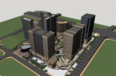 Sketchup综合体模型|高层城市商业综合体,现代风格,酒店办公,公寓,多层商业裙房,商场-BIM建筑网
