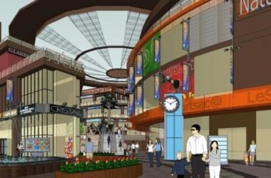 Sketchup商业模型|多层商业街场景，现代风格-BIM建筑网