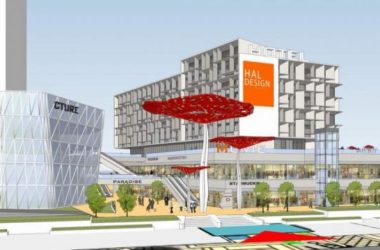Sketchup酒店模型|多层客栈,酒店,蘑菇雕塑,现代风格-BIM建筑网