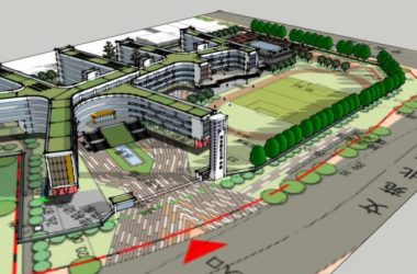 Sketchup学校模型|多层学校,教学楼,校园,教育建筑,现代风格-BIM建筑网