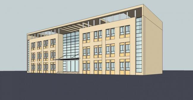 Sketchup办公模型|多层办公楼,现代风格 Sketchup办公模型|多层办公楼,现代风格