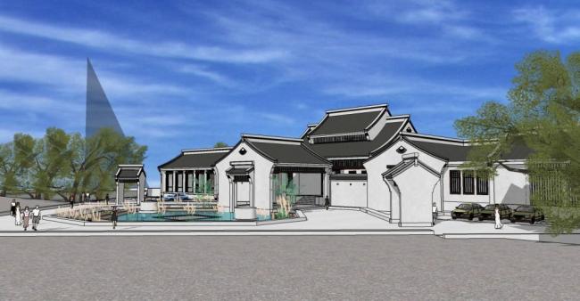 Sketchup酒店模型|多层酒店,中式风格 Sketchup酒店模型|多层酒店,中式风格