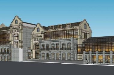 Sketchup商业模型|多层商业街，民国风格，中式风格-BIM建筑网