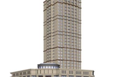 Sketchup商业模型|欧式风格，古典风格，底层商业，高层办公-BIM建筑网