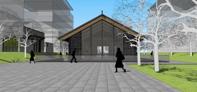 Sketchup商业模型|多层商业会所,中式风格 Sketchup商业模型|多层商业会所,中式风格