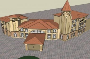 Sketchup商业模型|多层商业会所，西班牙风格，古典风格-BIM建筑网