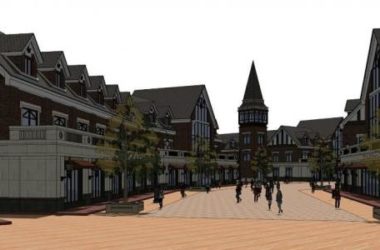 Sketchup商业模型|多层小区商业街，英式，古典风格-BIM建筑网