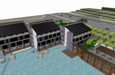 Sketchup酒店模型|武汉园林假日大酒店,多层度假酒店,中式风格-BIM建筑网