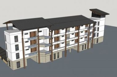 Sketchup住宅模型|多层住宅楼,居住建筑,东南亚风格-BIM建筑网