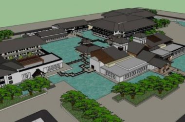 Sketchup酒店模型|多层酒店,中式风格-BIM建筑网